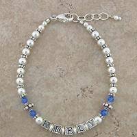 Mommy Bracelet: Beautiful in Blue