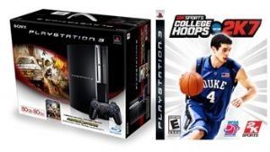 Sony Playstation 80 Gb Action Bundle With Motorstorm And Ncaa 2k7-Brand New
