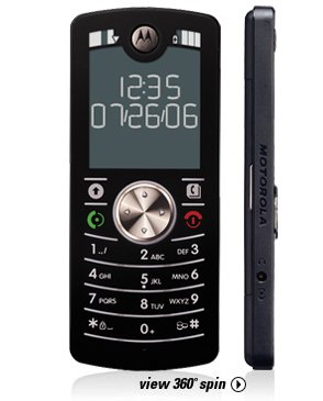 New Motorola Dual Band Sleek Moto F-3 Sleek Phone Black. (unlocked)