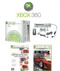 Xbox 360 Premium Gold Pack Video Game System + 7 Great Games (Refurbished)