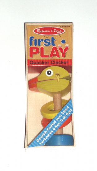 Melissa and Doug First Play Baby Infant rattle NIB