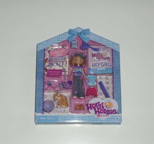 Holly Hobbie Clubhouse Girl Doll Pet accessories Friend