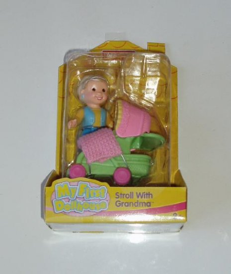 Fisher Price My First Dollhouse Stroll with Grandma NIP