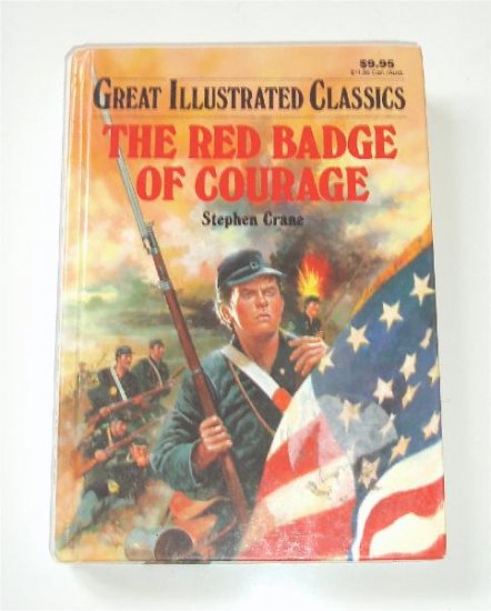 The red Badge of Courage Illustrated Kids Book HB School