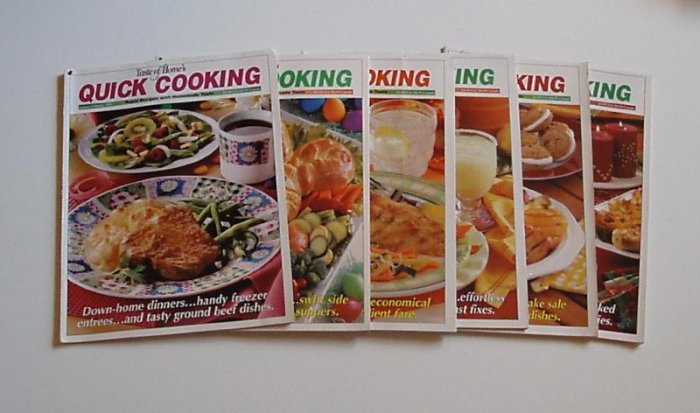Taste Of Home Quick Cooking 2001 Complete year EUC