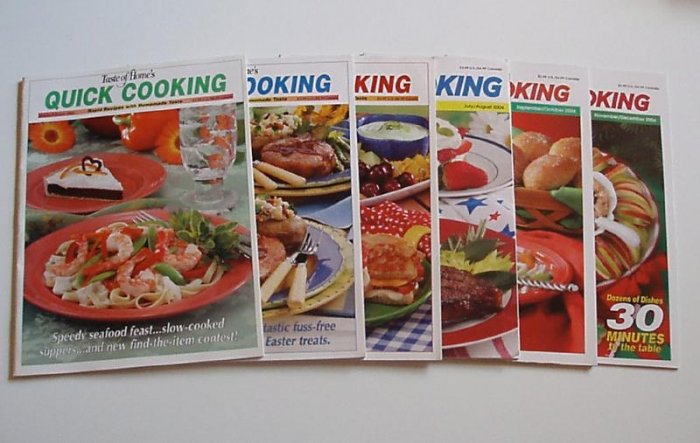 Taste Of Home Quick Cooking 2004 Complete year EUC