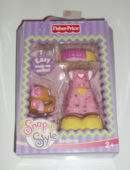 Fisher Price Snap n Style Bed Time Night Time Outfit
