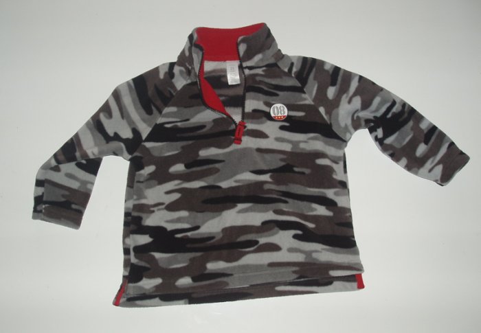 Carters Toddler Baby Boy Camo Fleece 24 m EUC