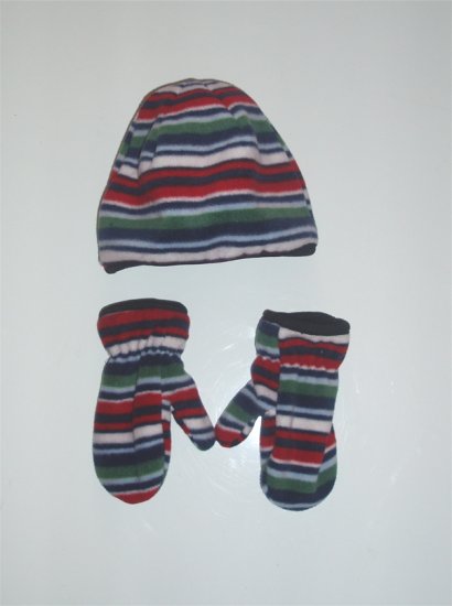 Infant Baby Boy Toddler Fleece Hat and Mittens NWOT
