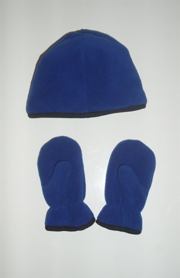 infant Baby Boy Toddler Fleece Hat and Mittens NWOT