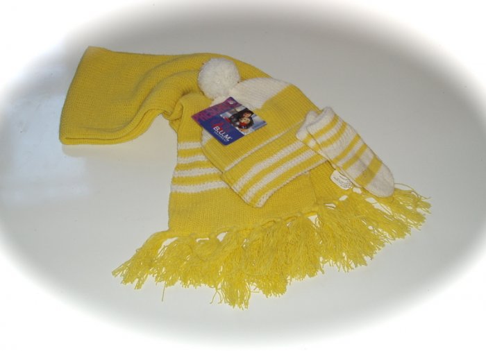 B.U.M Equipment Hat Scarf, Mittens Toddler NEW