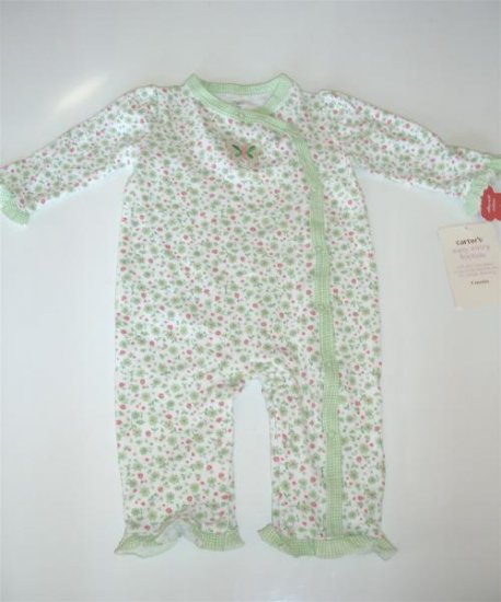 Carters Baby Infant Girl Green Butterlfy Outift 9 m NWT