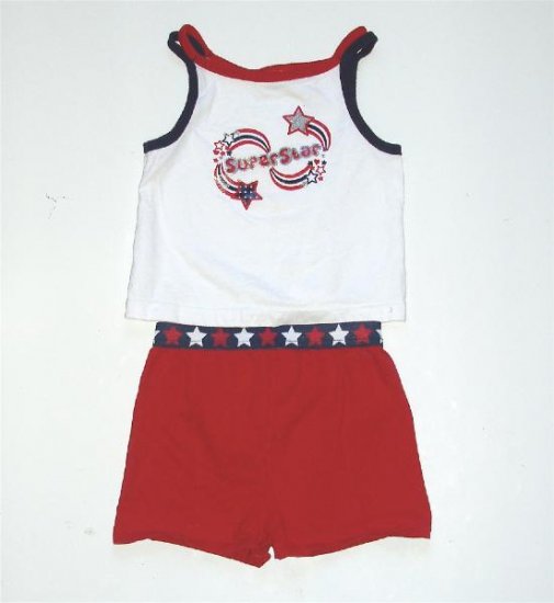 Infant baby Toddler Girl 4th Of July Outfit 24 m EUC