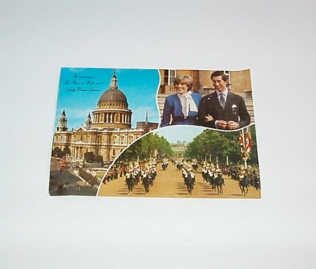 Prince Charles Princess Diana Royal Wedding Post Card