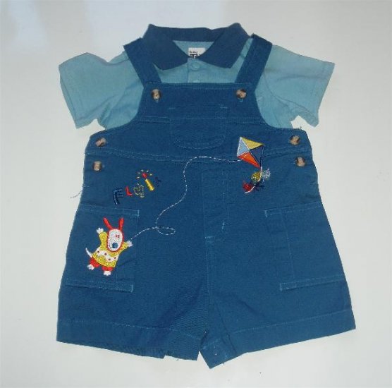 Infant Baby Boy UR it Overall Romper Summer 3/6 NWT