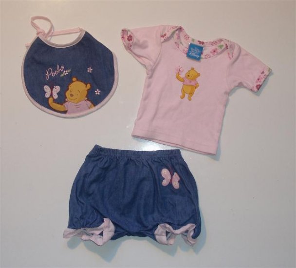 Infant baby Girl Disney Winnie Summer romper 3-6 NWOT