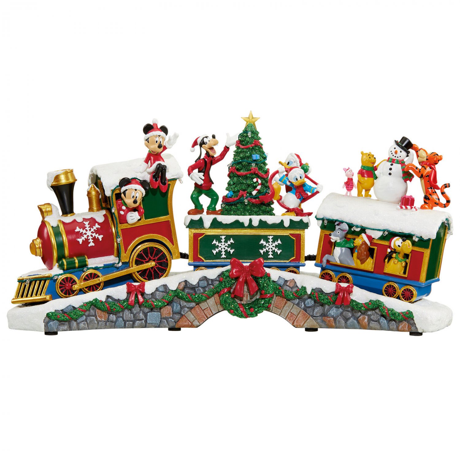 Animated Disney Holiday Train With Lights And 8 Classic Holiday Songs