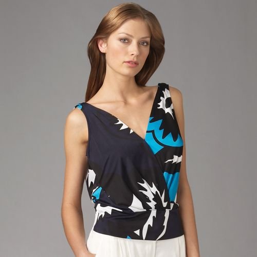 Diane von Furstenberg Vail Print V-Neck