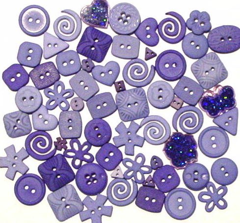 BLUE scrapbooking buttons by Dress It Up/ Jesse James (lot# 006)