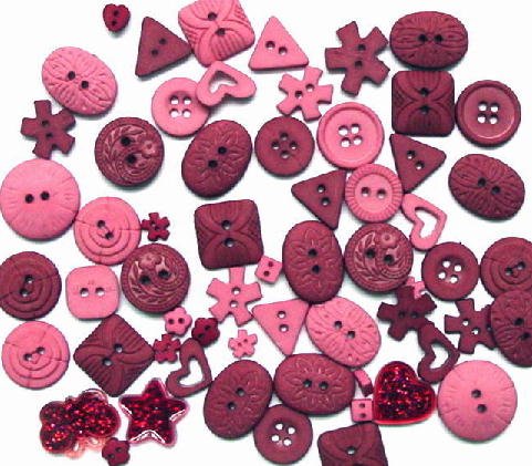 MAUVE scrapbooking buttons by Dress It Up/ Jesse James (lot# 012)