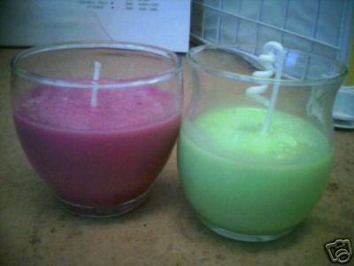 Ten Soy Wax Votive Candles Cranberry