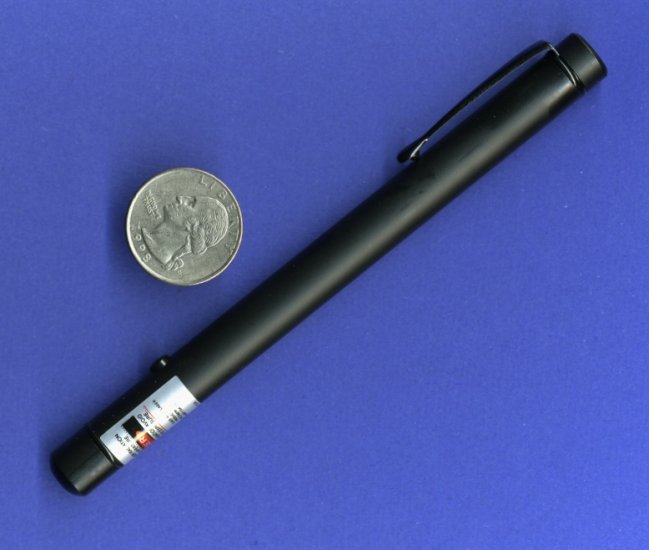 Atlasnova 635nm RED Laser Pointer - ALL BLACK Class IIIa