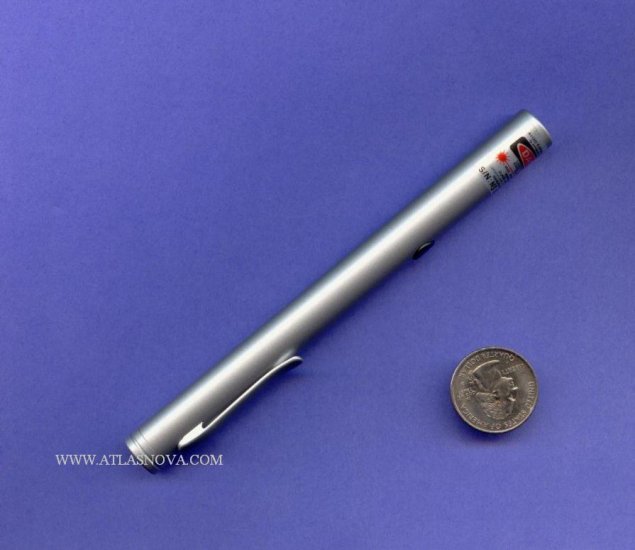 Atlasnova Green Laser Pointer Astronomy Grade 2 - Satin Silver