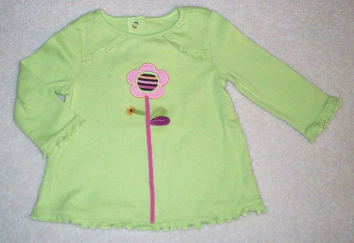 Gymboree NWT Imaginary Friends Green Swing Top 6-12m