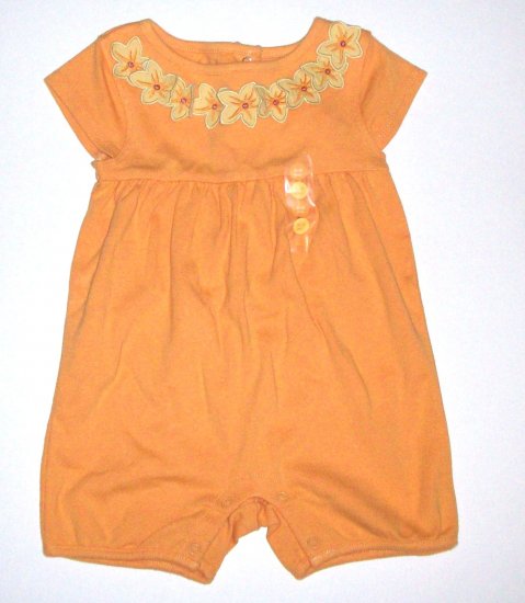 GYMBOREE NWT Little Keiki Orange Romper 3-6m