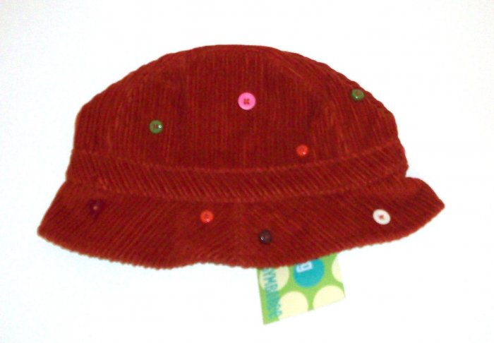 GYMBOREE NWT Cute as a Button Corduroy Hat 6-18m