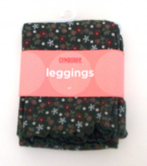 GYMBOREE NWT Mountain Cabin Green Leggings 18-24m