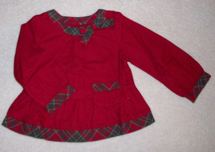 GYMBOREE NWT Mountain Cabin Plaid Swing Top 3T