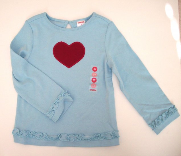 GYMBOREE NWT Mountain Cabin Heart Swing Top 3T