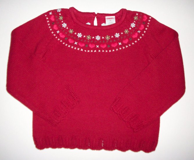 GYMBOREE NWT Mountain Cabin Red Sweater 4T