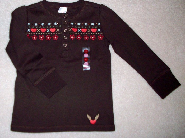 GYMBOREE NWT Mountain Cabin Brown Top 5