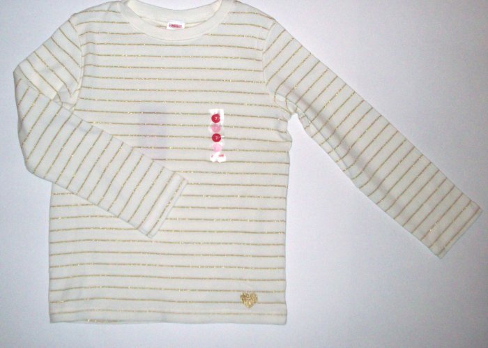 GYMBOREE NWT Mountain Cabin Gold Striped Top 7