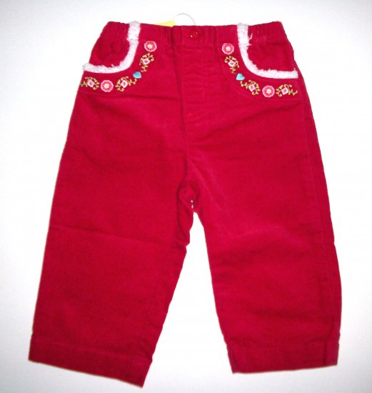 GYMBOREE NWT Colorful Village Red Pants 12-18m
