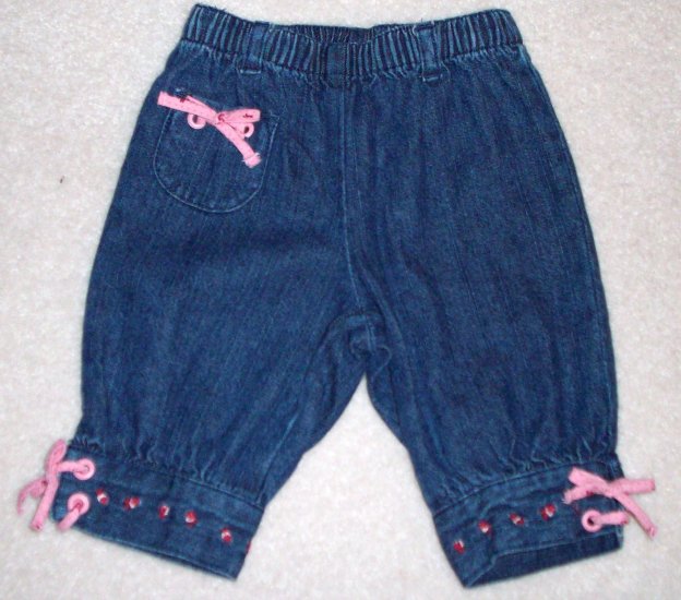 GYMBOREE NWT Sitting Pretty Denim Pants 0-3m
