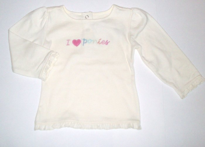 GYMBOREE NWT Park City Luxe Ivory Swing Top 12-18m