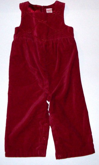 GYMBOREE NWT Holiday Classics Velvet One-Piece 18-24m