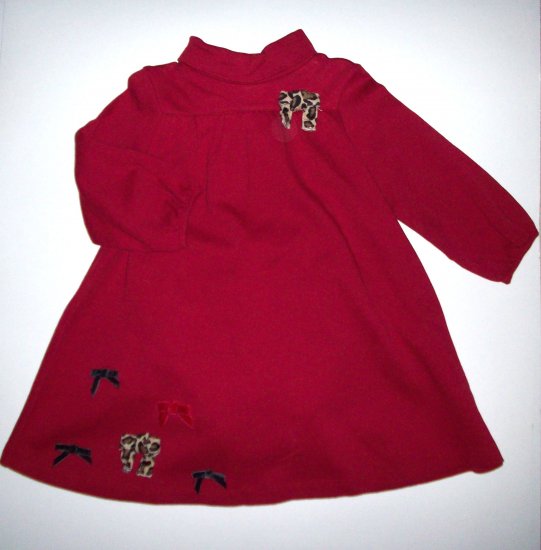 GYMBOREE NWT Glamour Kitty Red Dress 12-18m