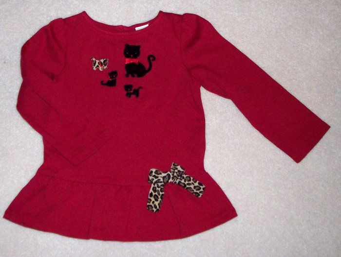 GYMBOREE Glamour Kitty Swing Top NWT 4T