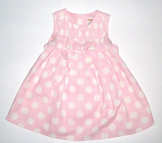GYMBOREE NWT Little Panda Polka Dot Corduroy Dress 3-6m