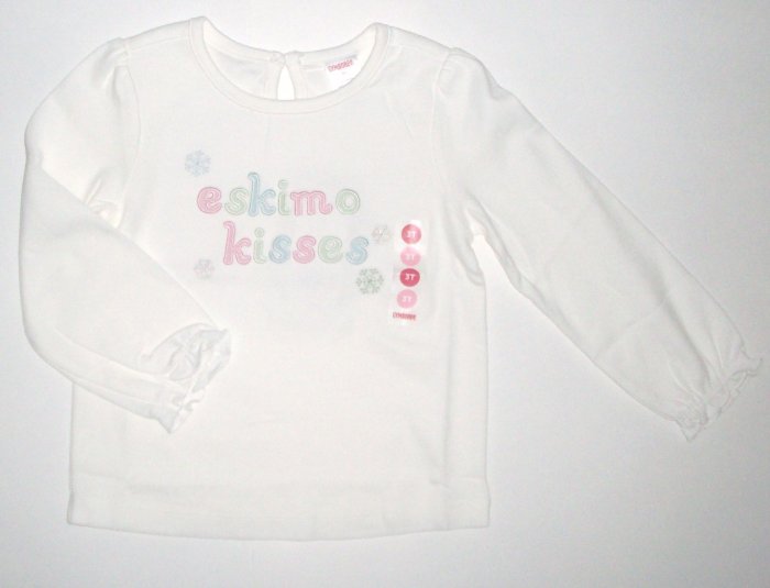 GYMBOREE NWT Snow Princess Kisses Top 12-18m