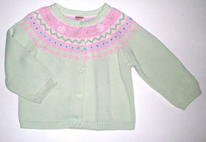 GYMBOREE NWT Snow Princess Green Sweater 3T