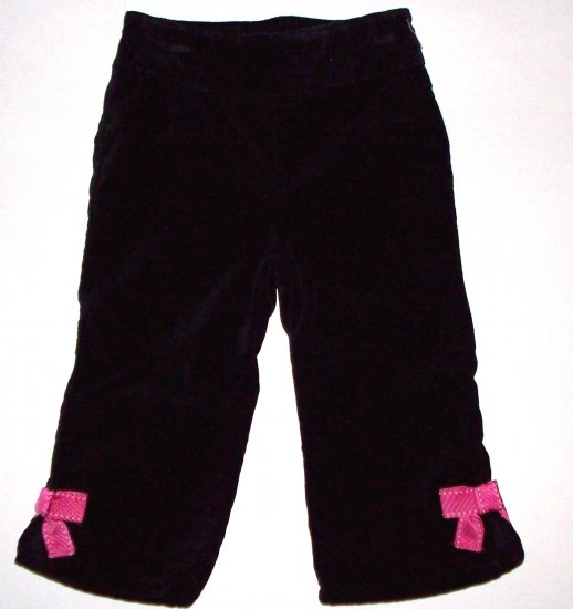 GYMBOREE NWT Tres Chic Black Bow Pants 12-18m