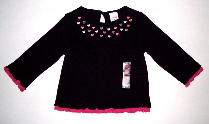 GYMBOREE NWT Tres Chic Black Top 12-18 m