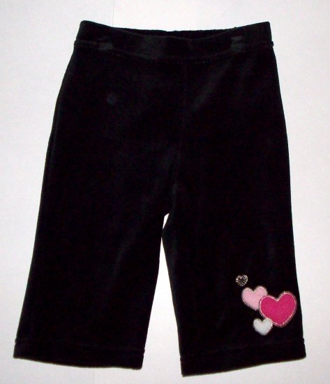 GYMBOREE NWT Tres Chic Black Velour Pants 18-24m
