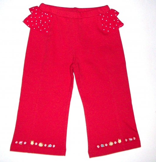 GYMBOREE NWT Wish You Were Here Red Knit Pants 18-24m