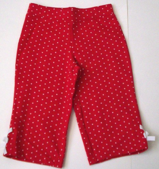 GYMBOREE NWT Wish You Were Here Red Knit Capris 4
